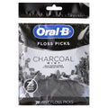 Charcoal Infused Mint Dental Floss Picks, 75 count