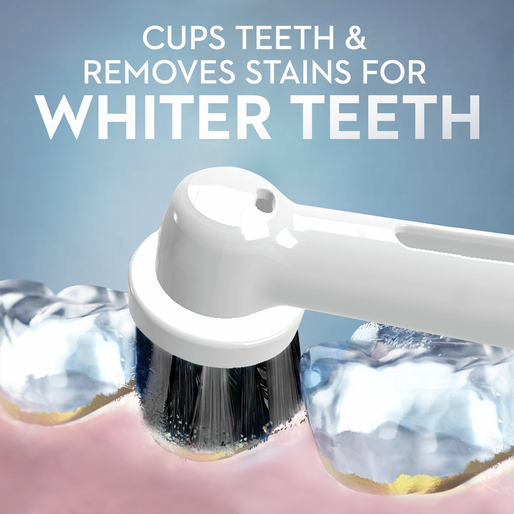 Charcoal Electric Toothbrush Replacement Head, White, 2 Ct