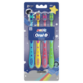 Kids Toothbrush with Space Designs, Extra Soft Bristles, 4 Pack, for Ages 2+