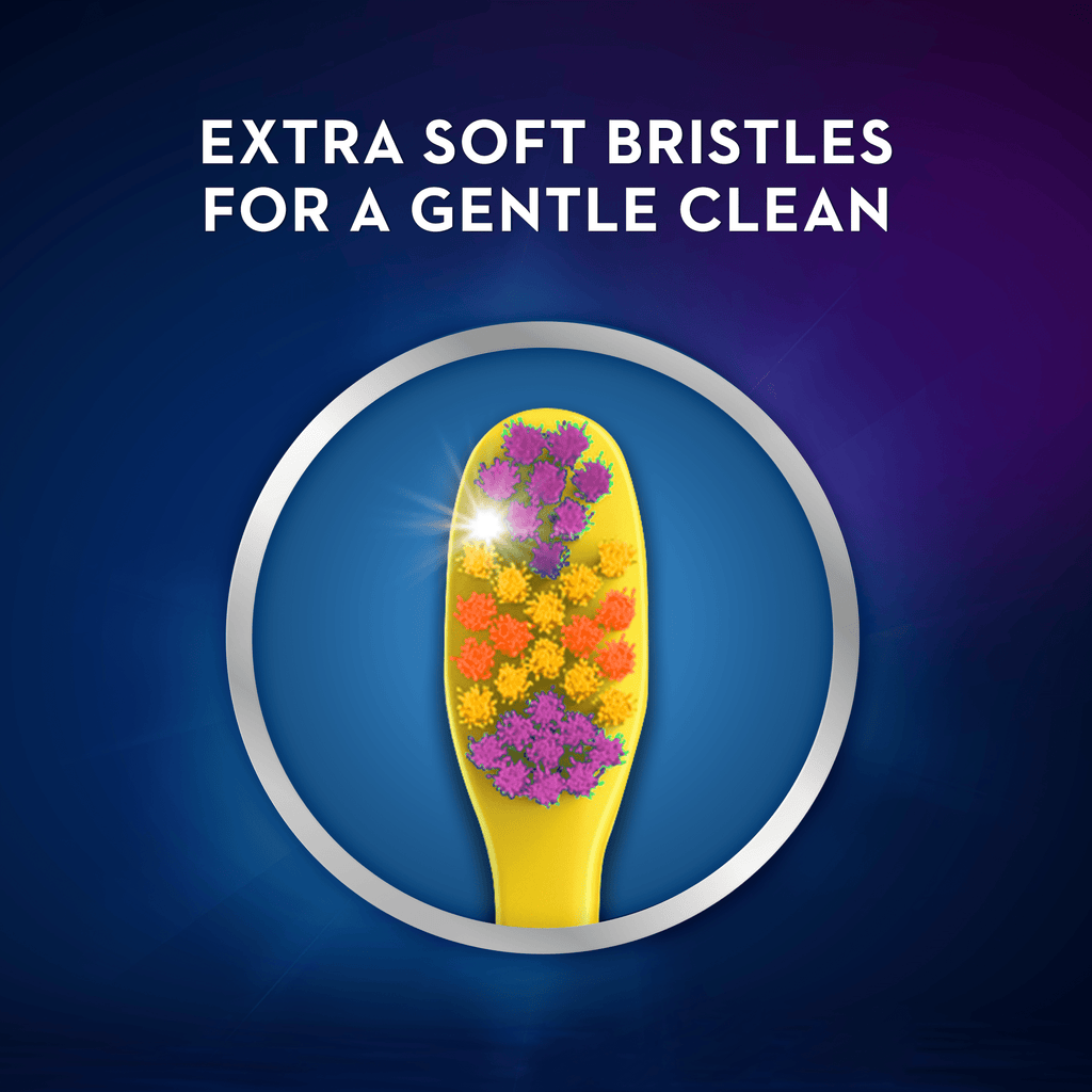 Kids Toothbrush with Space Designs, Extra Soft Bristles, 4 Pack, for Ages 2+