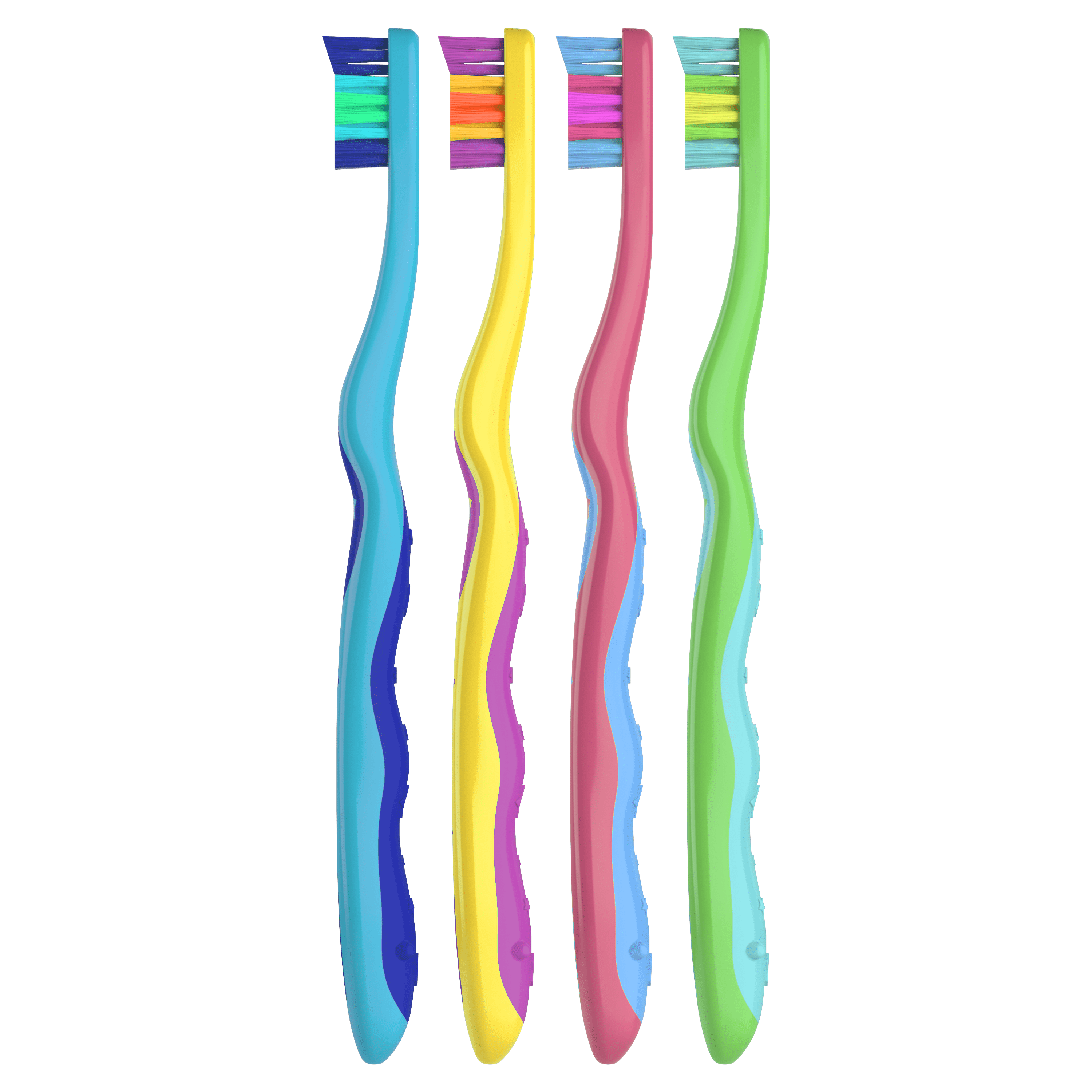 Kids Toothbrush with Space Designs, Extra Soft Bristles, 4 Pack, for Ages 2+
