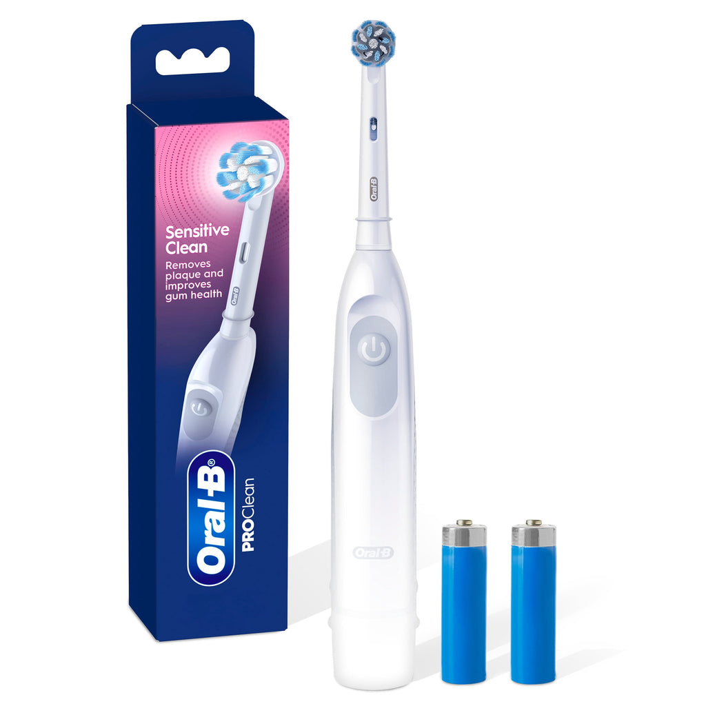 Toothbrush, Pro 100 Gum Care, Battery Powered Toothbrush, White