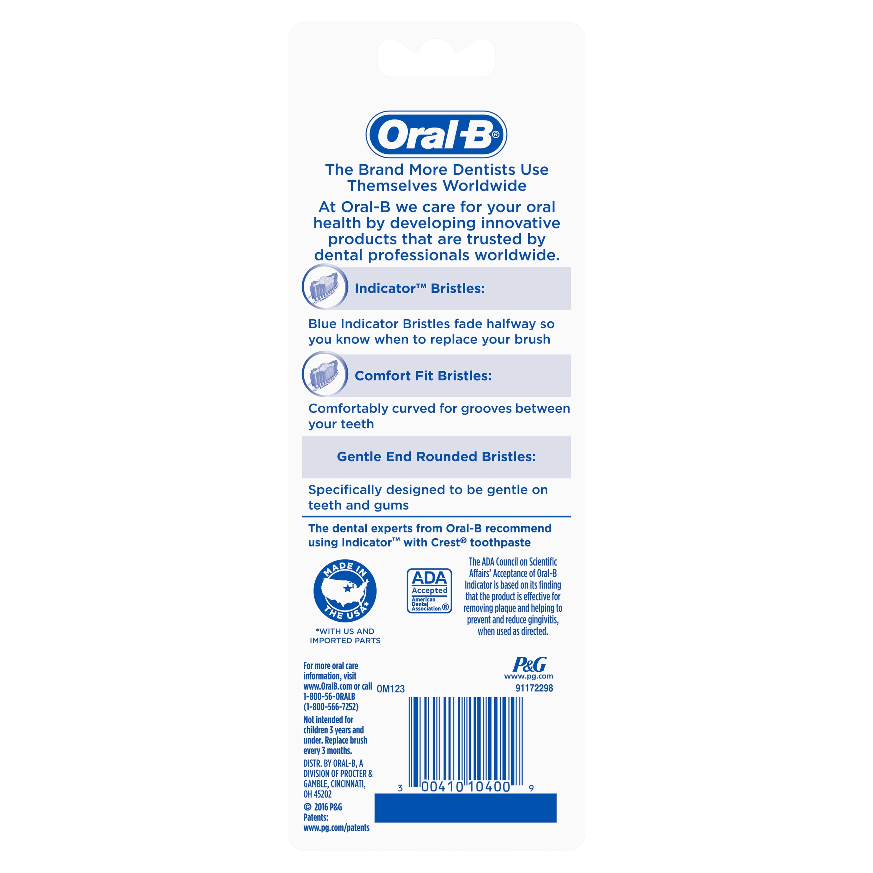 Indicator Contour Clean Medium Toothbrush, Value Pack, Assorted Colors 2 ea (Pack of 2)