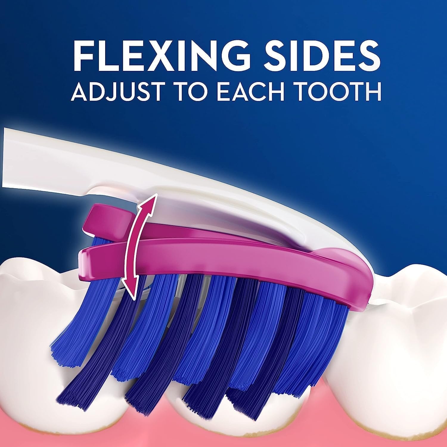 Pro-Flex Stain Eraser Manual Toothbrush, Medium, 1 Count