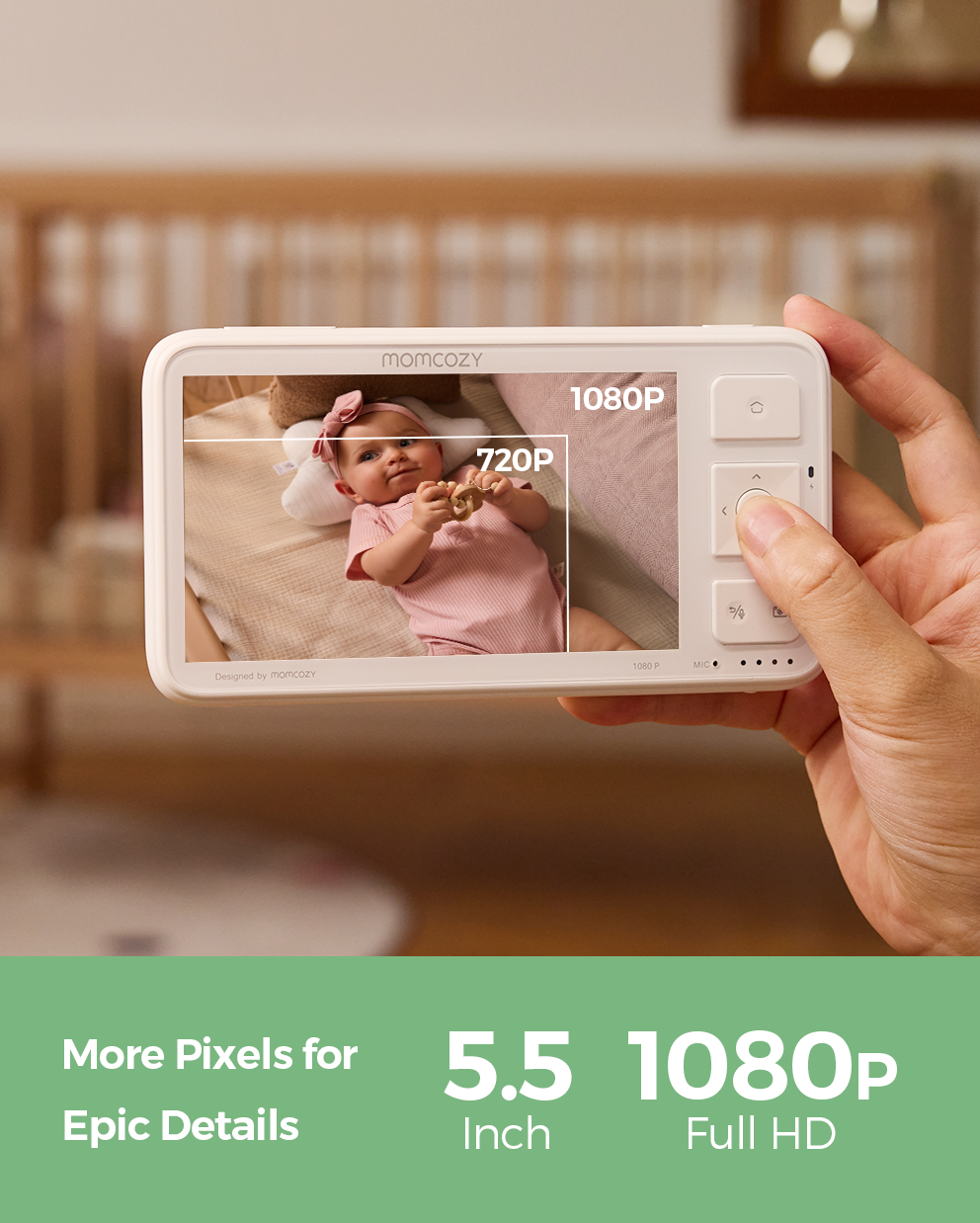 Momcozy 5.5-inch Full HD Video Baby Monitor - BM03