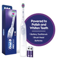 Pro 100 3D White, Battery Toothbrush, White