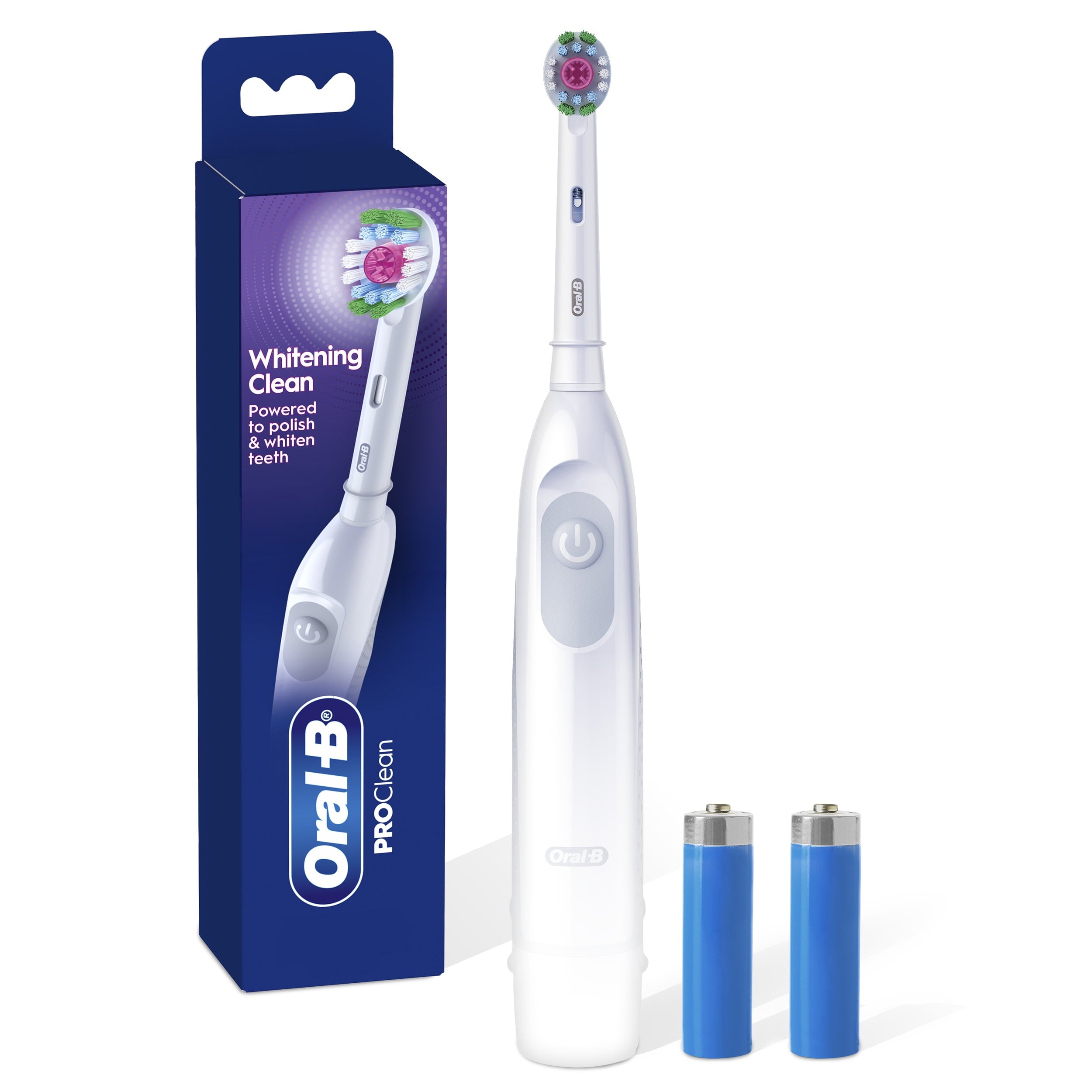 Pro 100 3D White, Battery Toothbrush, White