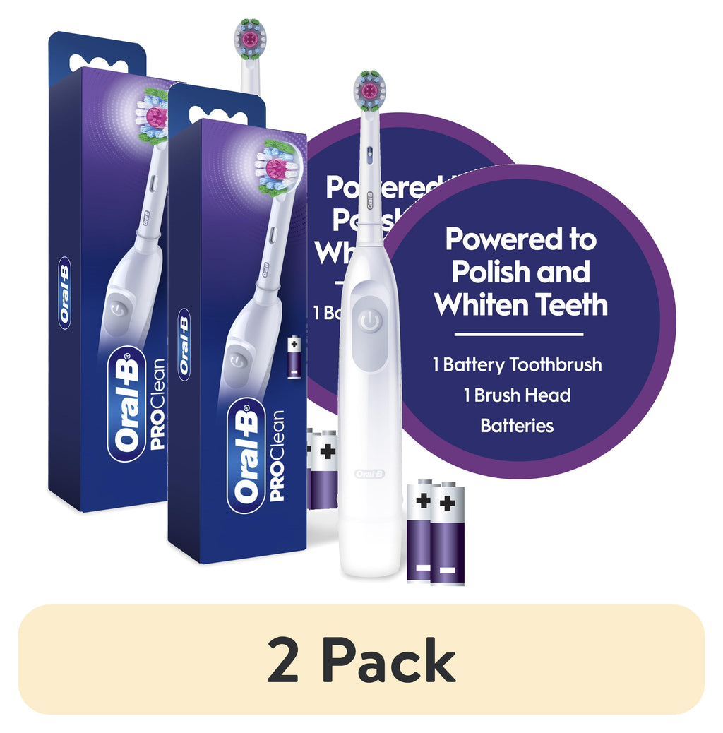 Pro 100 3D White, Battery Toothbrush, White