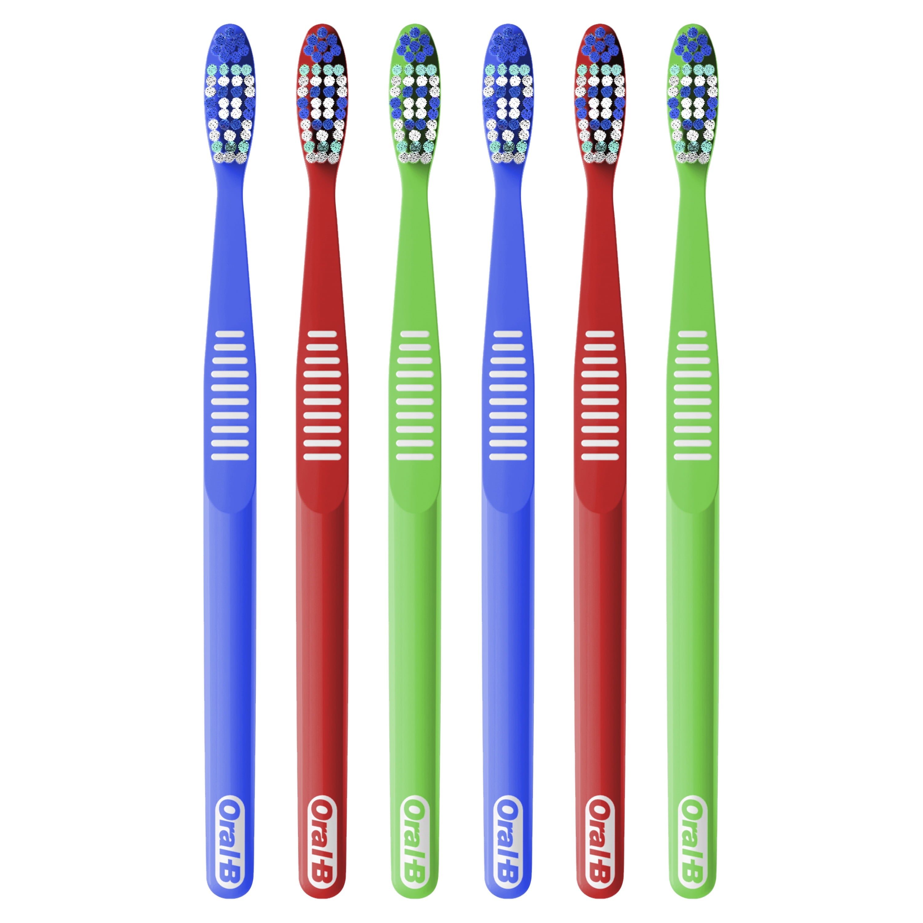 Healthy Clean and Gentle Toothbrush, Medium, 6 ct