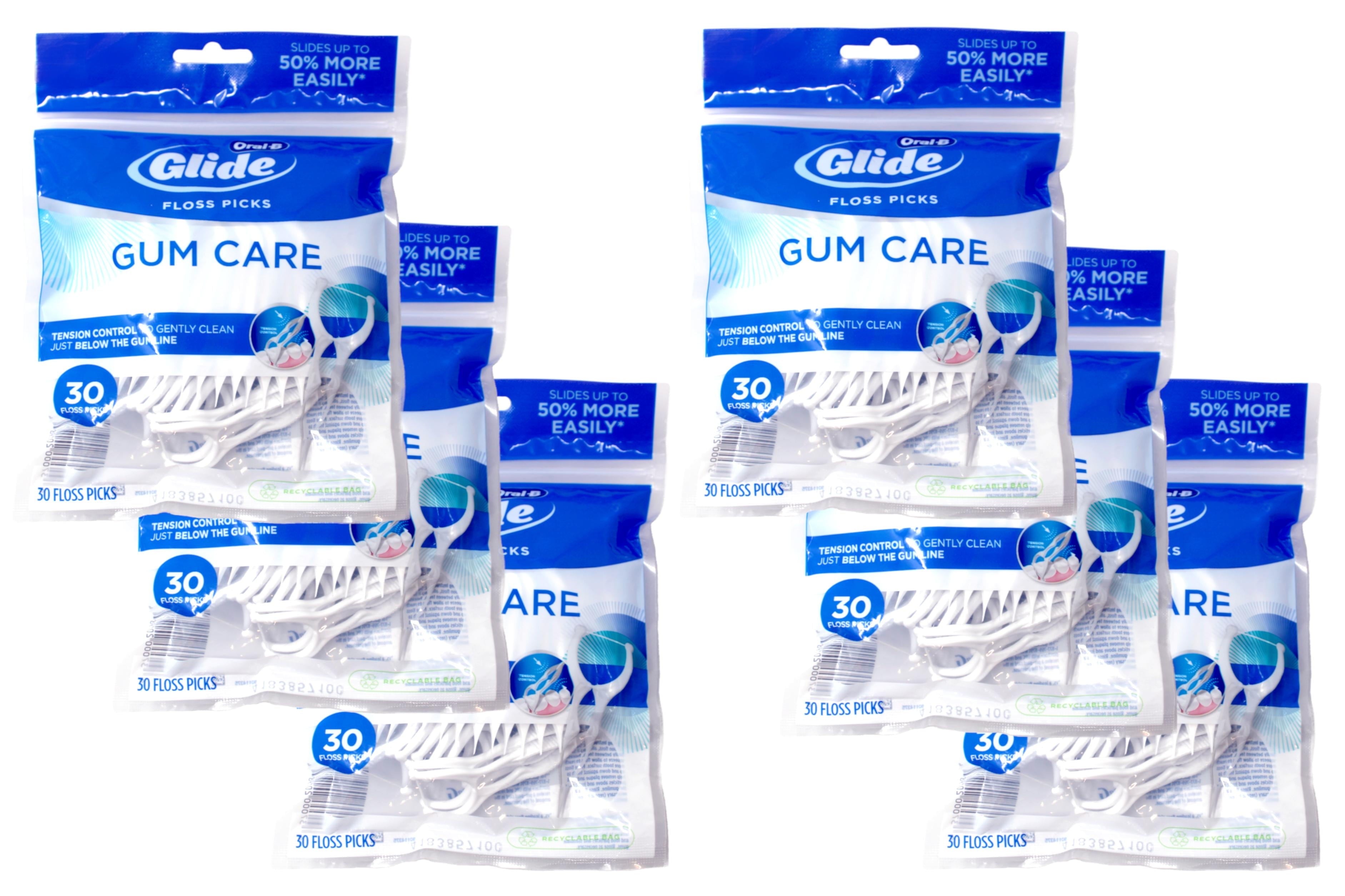 6 Pack -  Glide Pro-Health Dental Floss Picks, Deep Clean Angle 30 Each