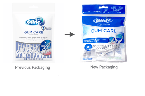 6 Pack -  Glide Pro-Health Dental Floss Picks, Deep Clean Angle 30 Each
