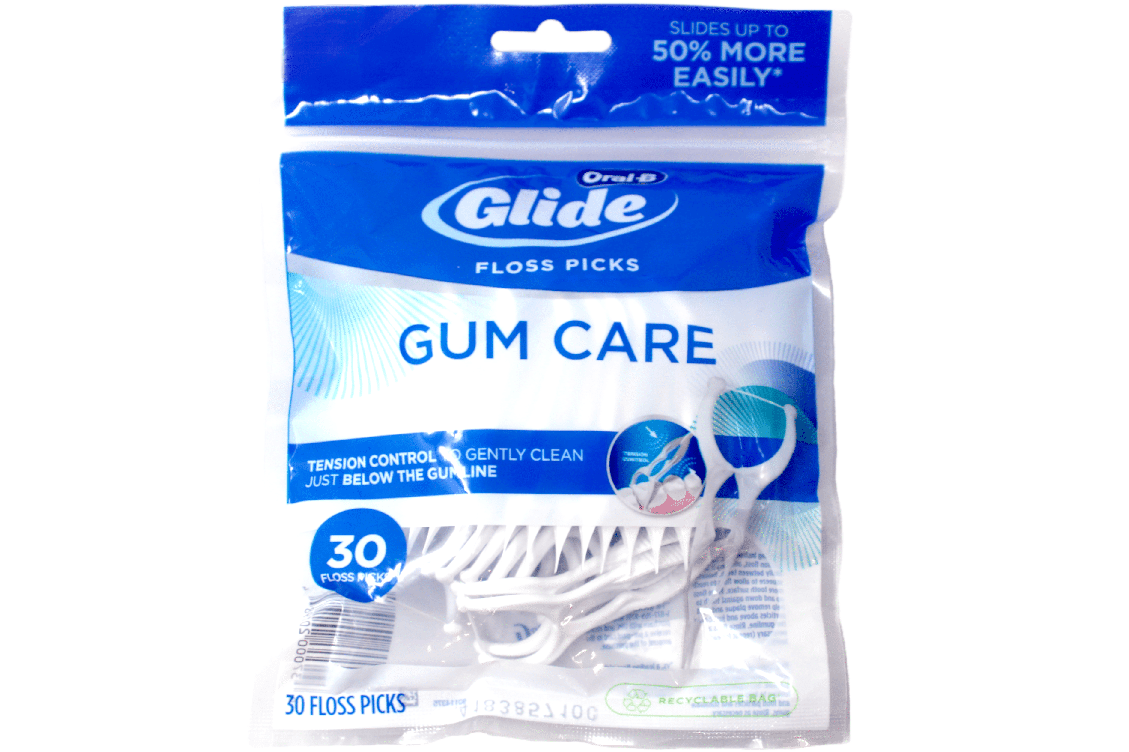 6 Pack -  Glide Pro-Health Dental Floss Picks, Deep Clean Angle 30 Each