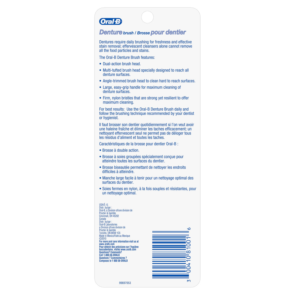 Denture Toothbrush, 1 Count