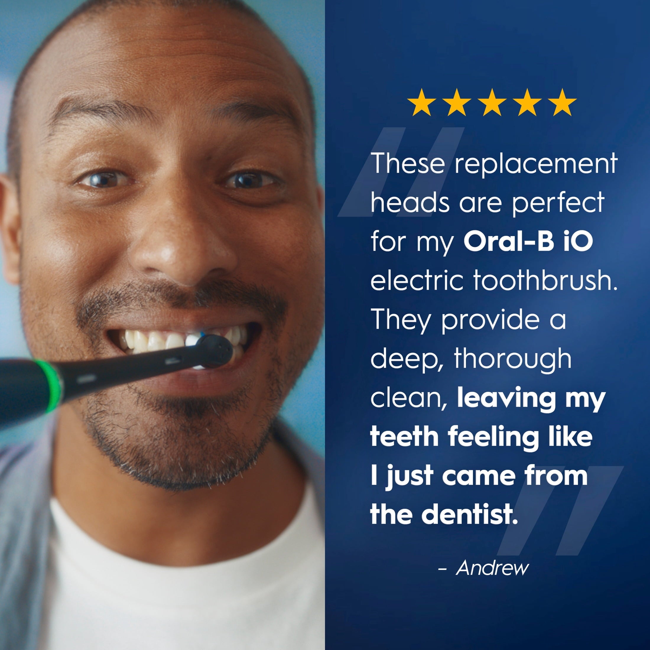 ‑B Toothbrush Heads, iO Ultimate Clean Electric Toothbrush Replacement Heads, Black, 2 Count