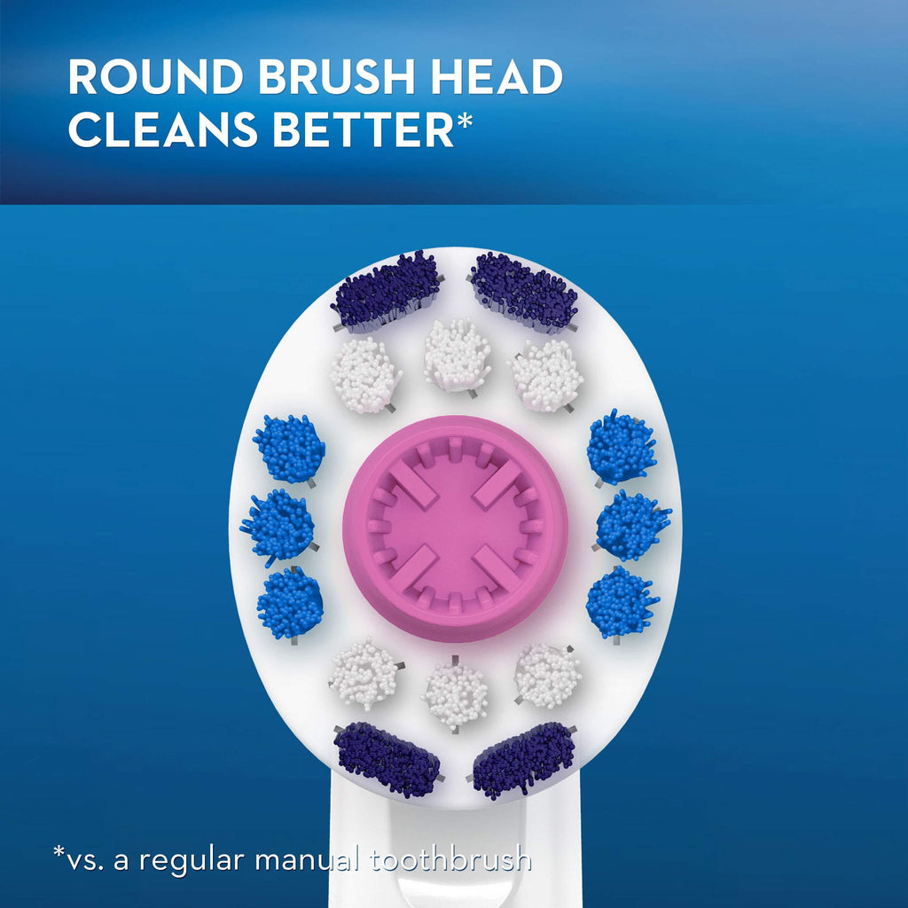 3D White Electric Toothbrush Replacement Brush Heads Refill, 3 Count