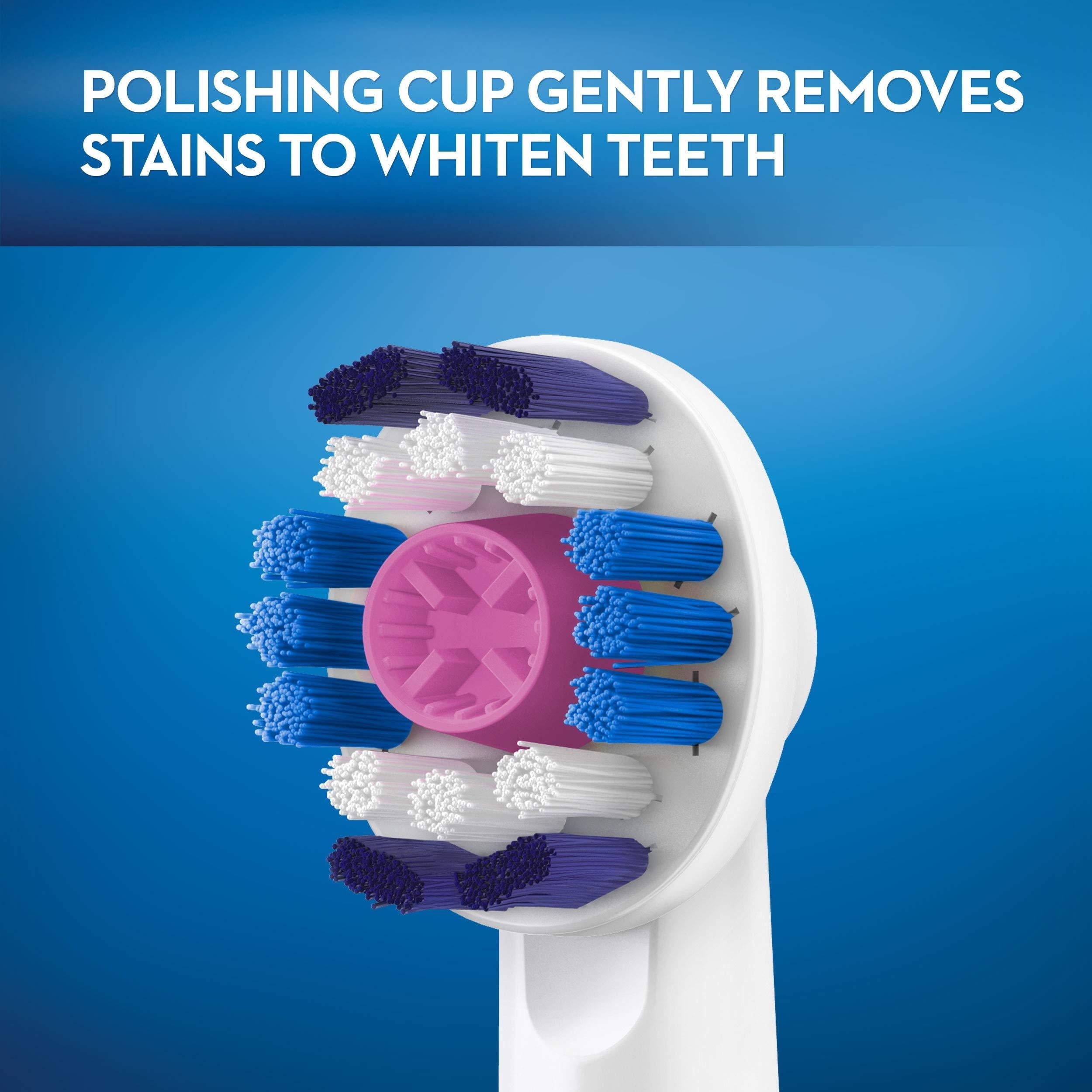 3D White Electric Toothbrush Replacement Brush Heads Refill, 3 Count