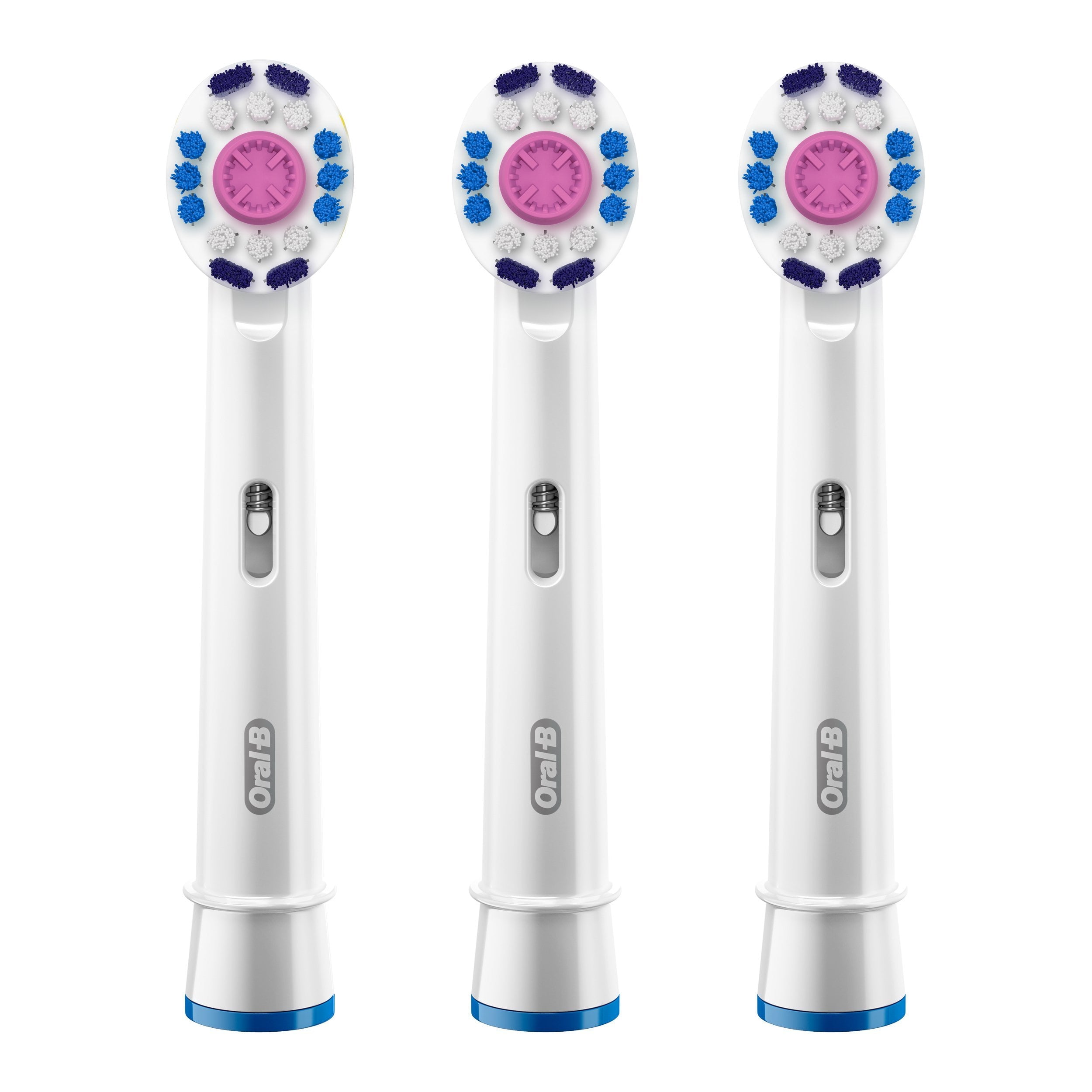 3D White Electric Toothbrush Replacement Brush Heads Refill, 3 Count