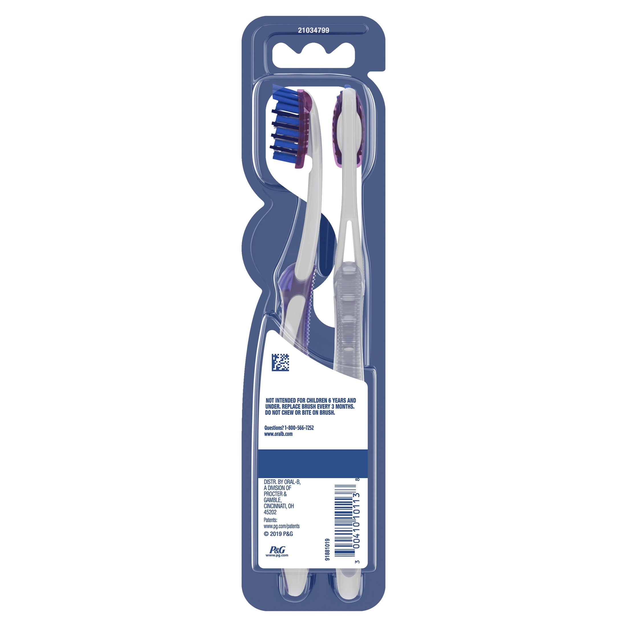 Toothbrush Pack, Pro Whitening Manual Toothbrush, Medium Bristles, 2 Count