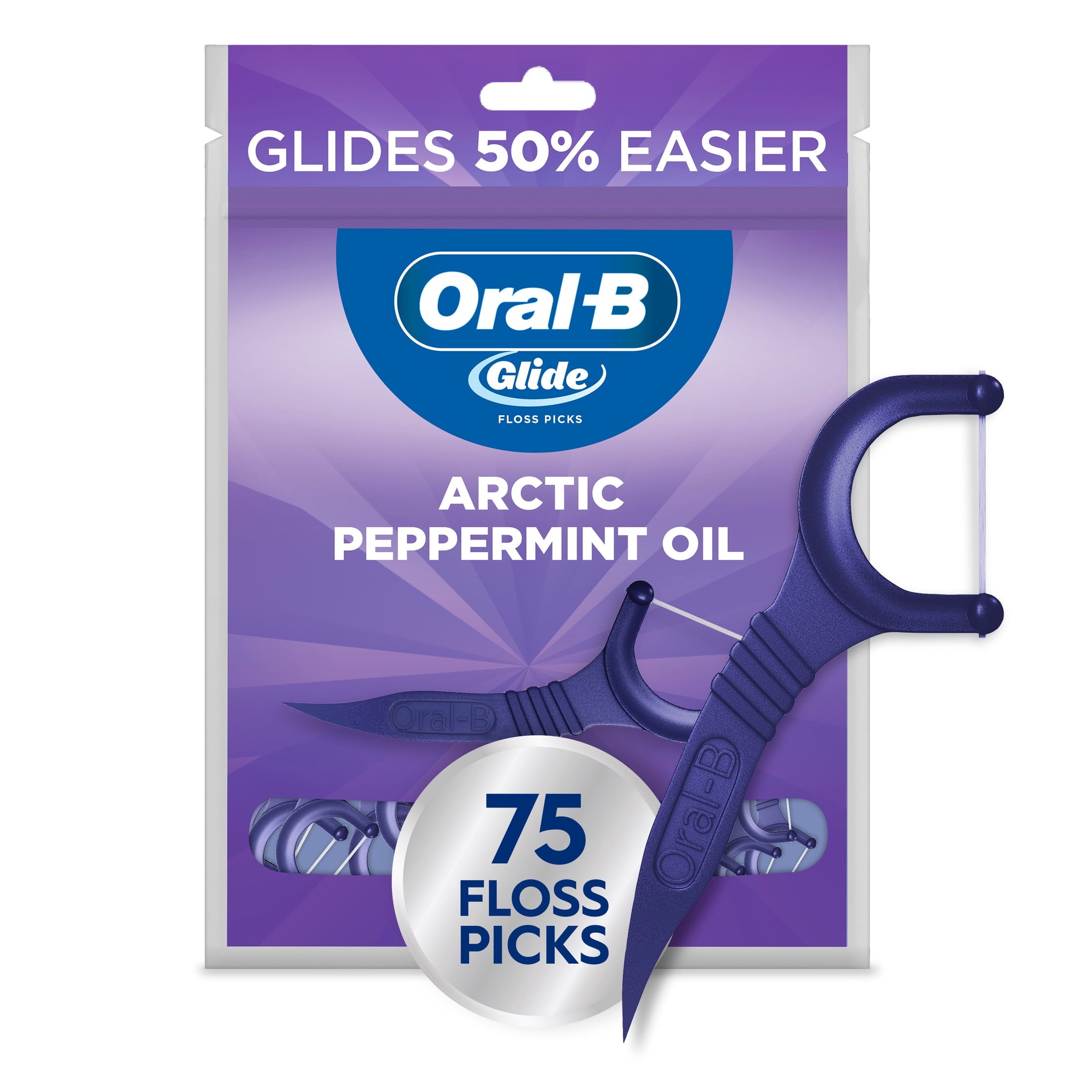 ‑B Floss, Glide Arctic Peppermint Floss Picks 150 Count