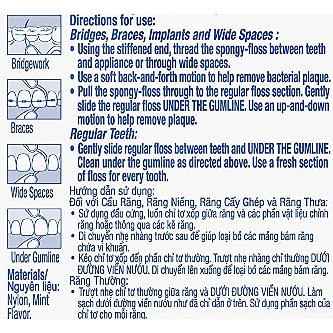 Super Floss Pre-Cut Dental Floss Strands, Mint, 50 Ct, 3 Pack