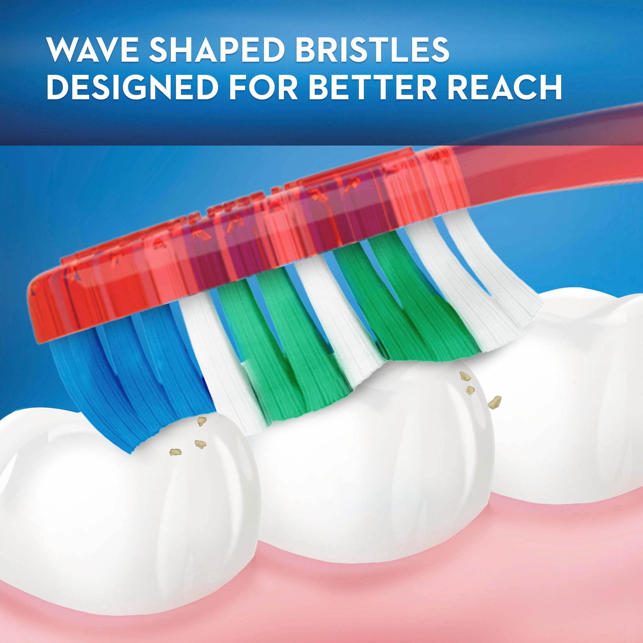 (4 pack)  Toothbrush Pack, Essential Clean Manual Toothbrushes, Soft Bristles, 6 Count
