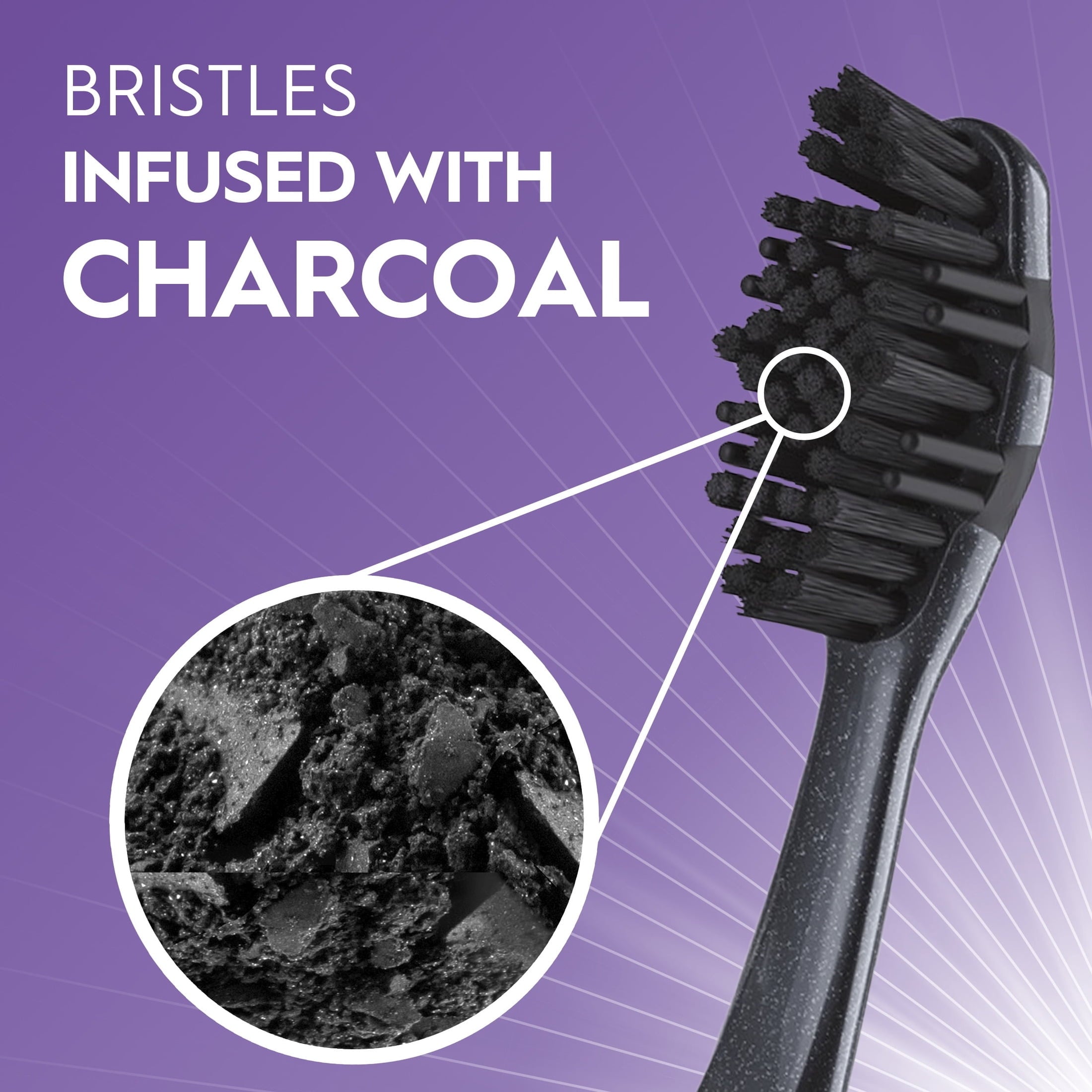Toothbrush, Advanced Whitening Charcoal, Soft, 1 Count