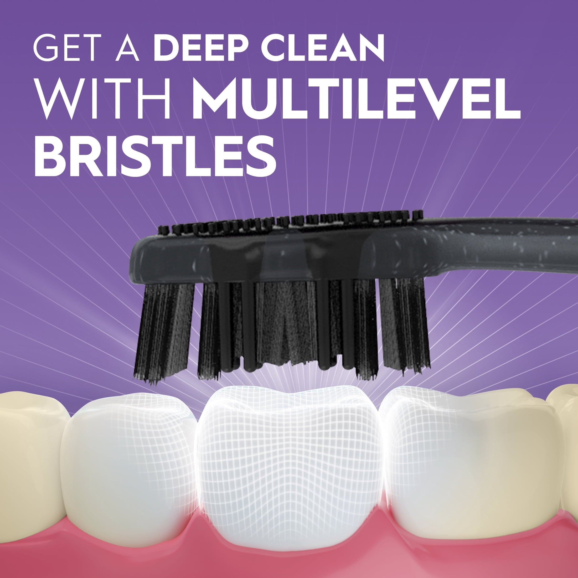 Toothbrush, Advanced Whitening Charcoal, Soft, 1 Count