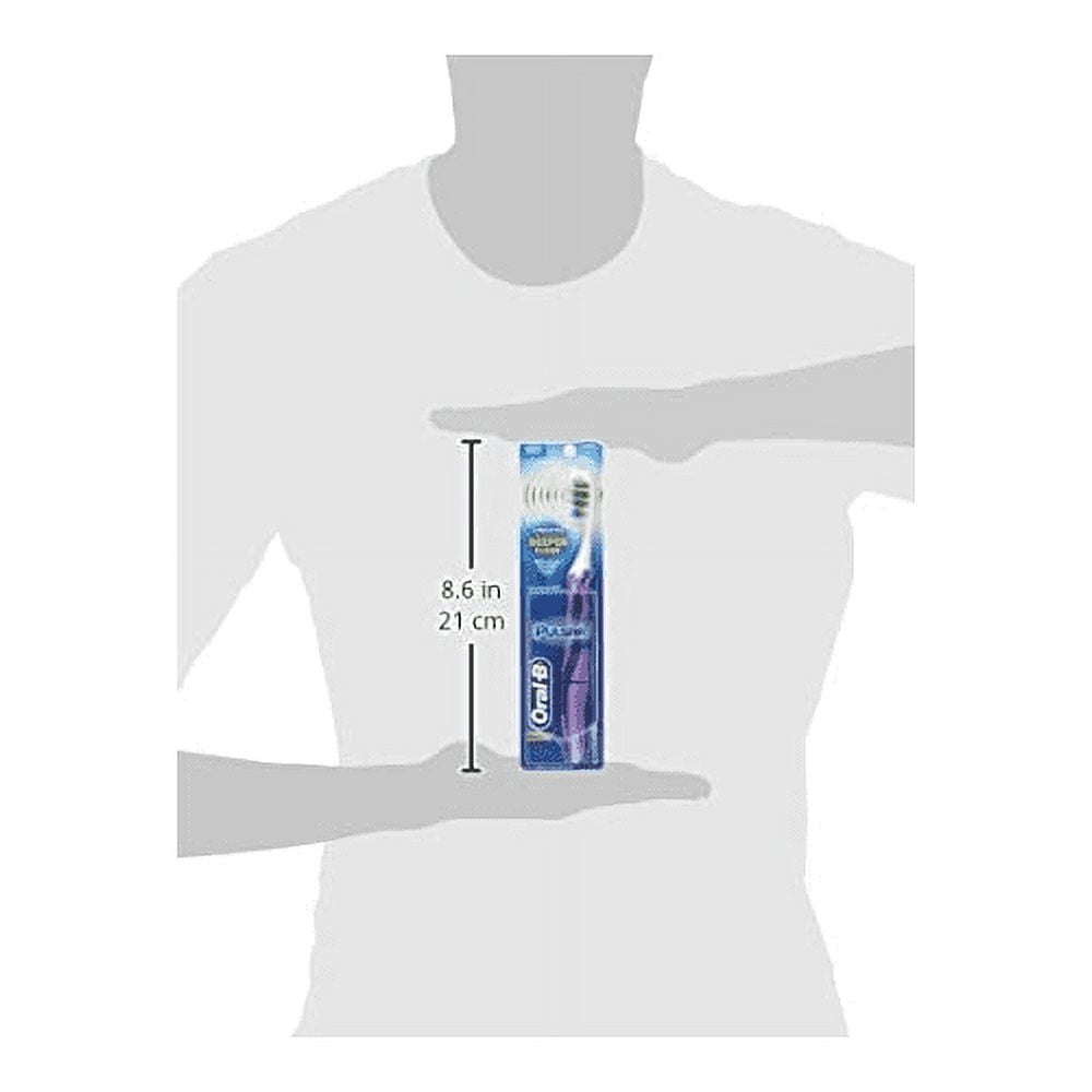 Vibrating Pulsar Expert Clean Battery Toothbrush w/ Microban, 1 ct, 3 Pack