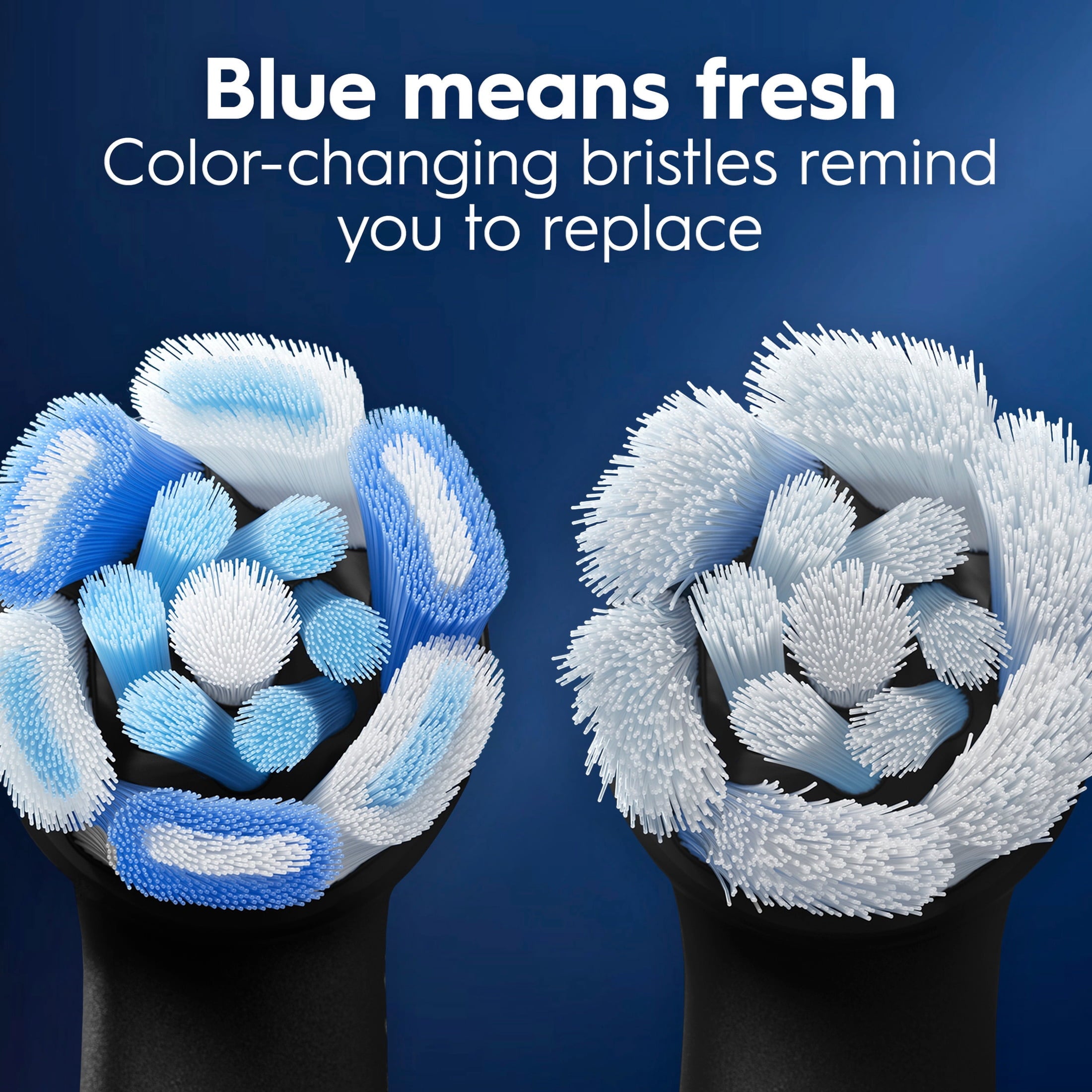 iO Toothbrush Heads, Ultimate Clean Replacement Brush Heads, Black, 4 count
