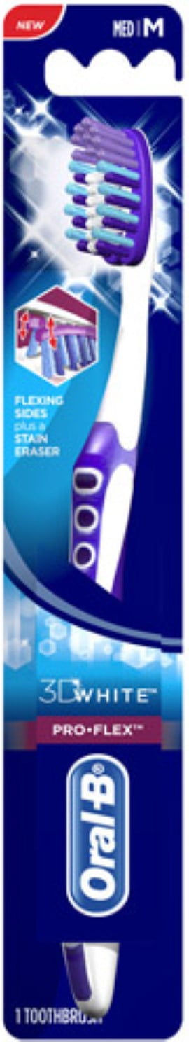 3D White Pro-Flex Toothbrush Medium 1 Each (Pack of 3)