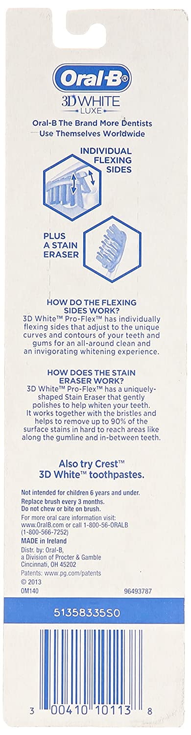 3D White Pro-Flex Toothbrush Medium 1 Each (Pack of 3)