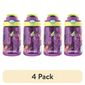 (4 pack) Contigo Kids Water Bottle with Redesigned AUTOSPOUT Straw, 14 oz, Grape Forest Haven