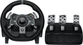 Drive Force racing car steering wheel and pedals, real force feedback function, stainless steel shift paddles, leather steering wheel cover suitable for Xbox Series X|S, Xbox One, PC and Mac - Black