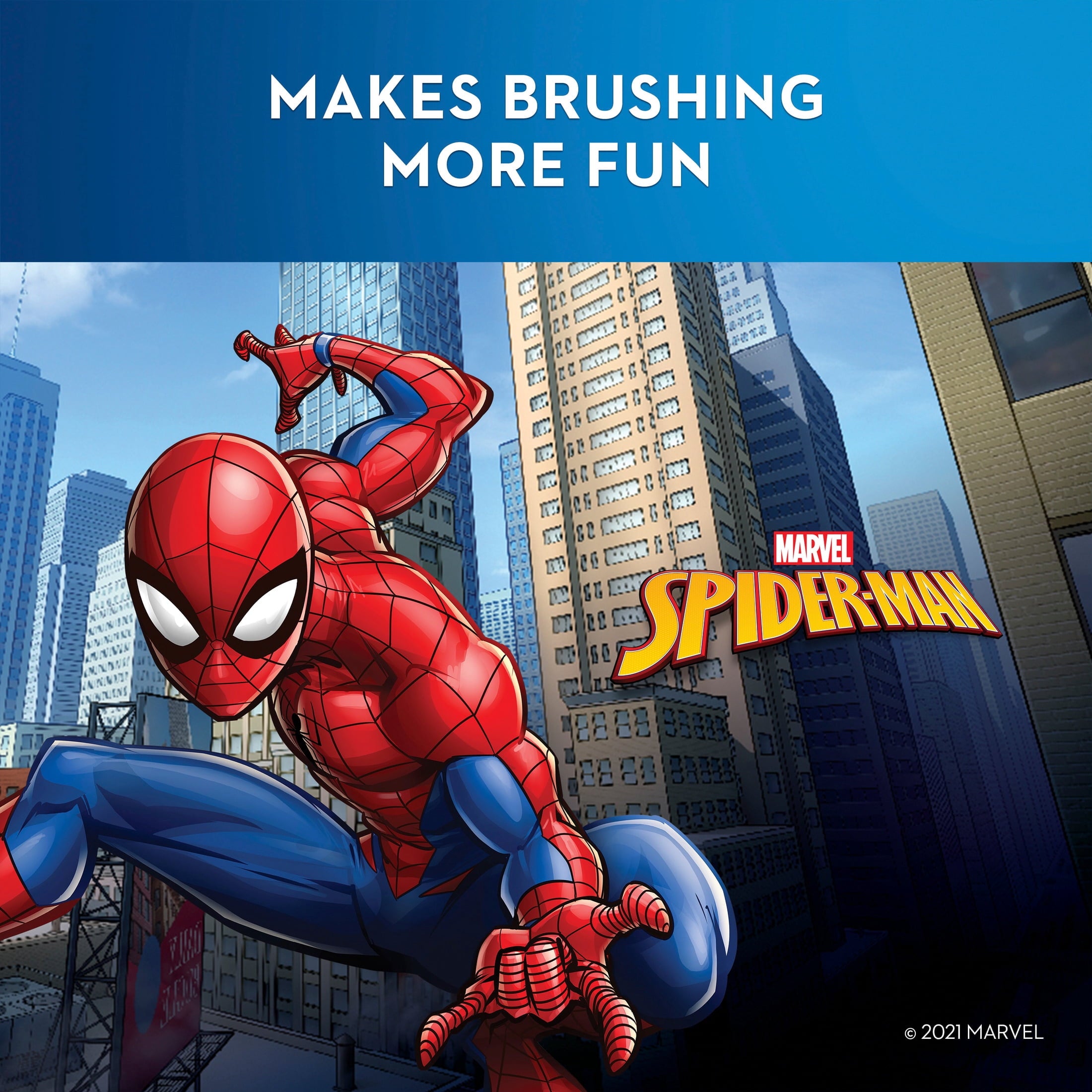 Kids Electric Toothbrush featuring Spiderman, for Kids 3+