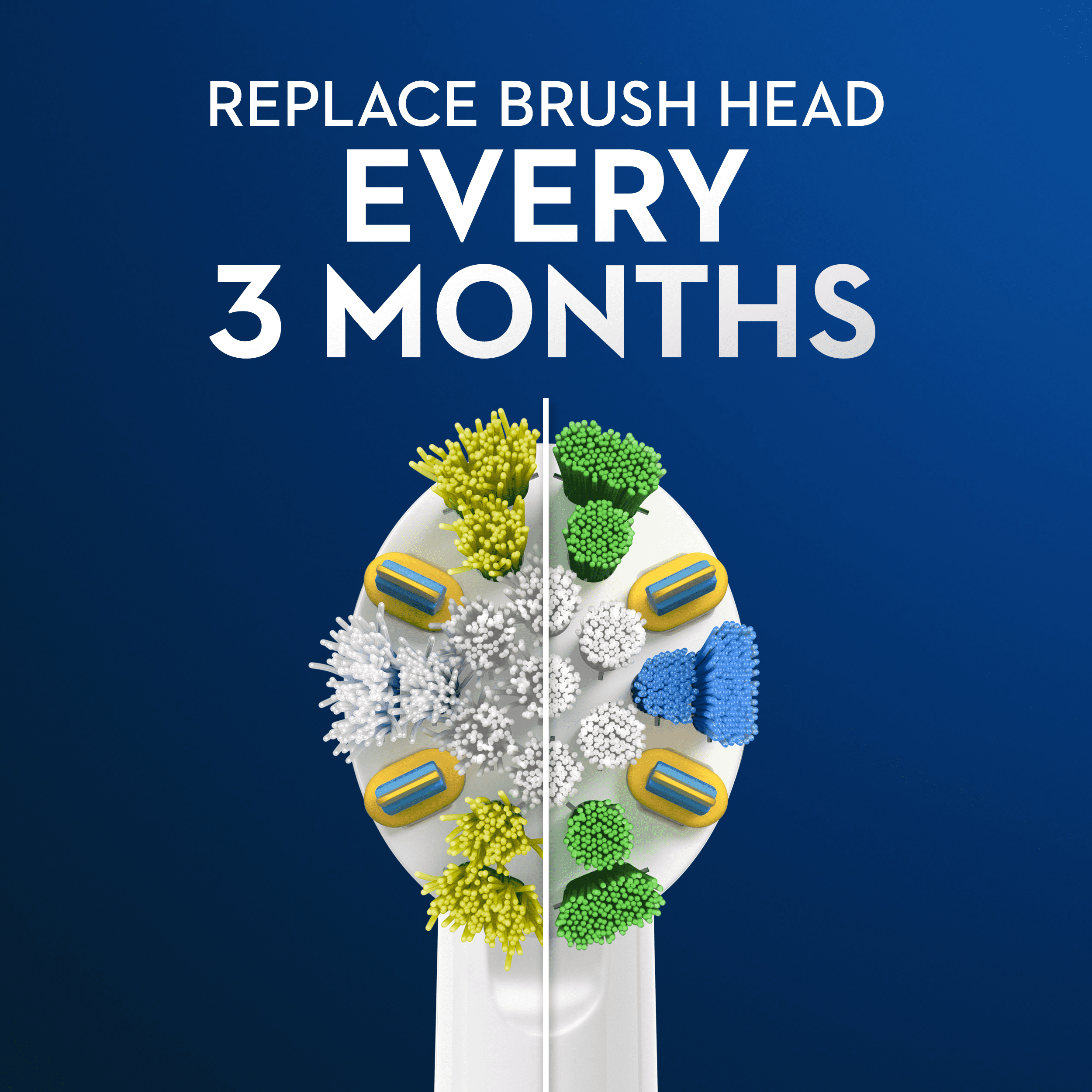 FlossAction Electric Toothbrush Replacement Brush Heads, 6 Count
