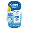 Glide Healthy Gums Unflavored Dental Floss, Value 2 Pack (50m Each)