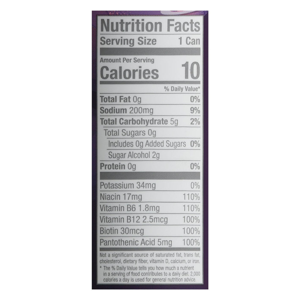 Sugar Free Energy Drink, Cosmic Stardust, 12 fl oz,6 Can, 200mg Caffeine.