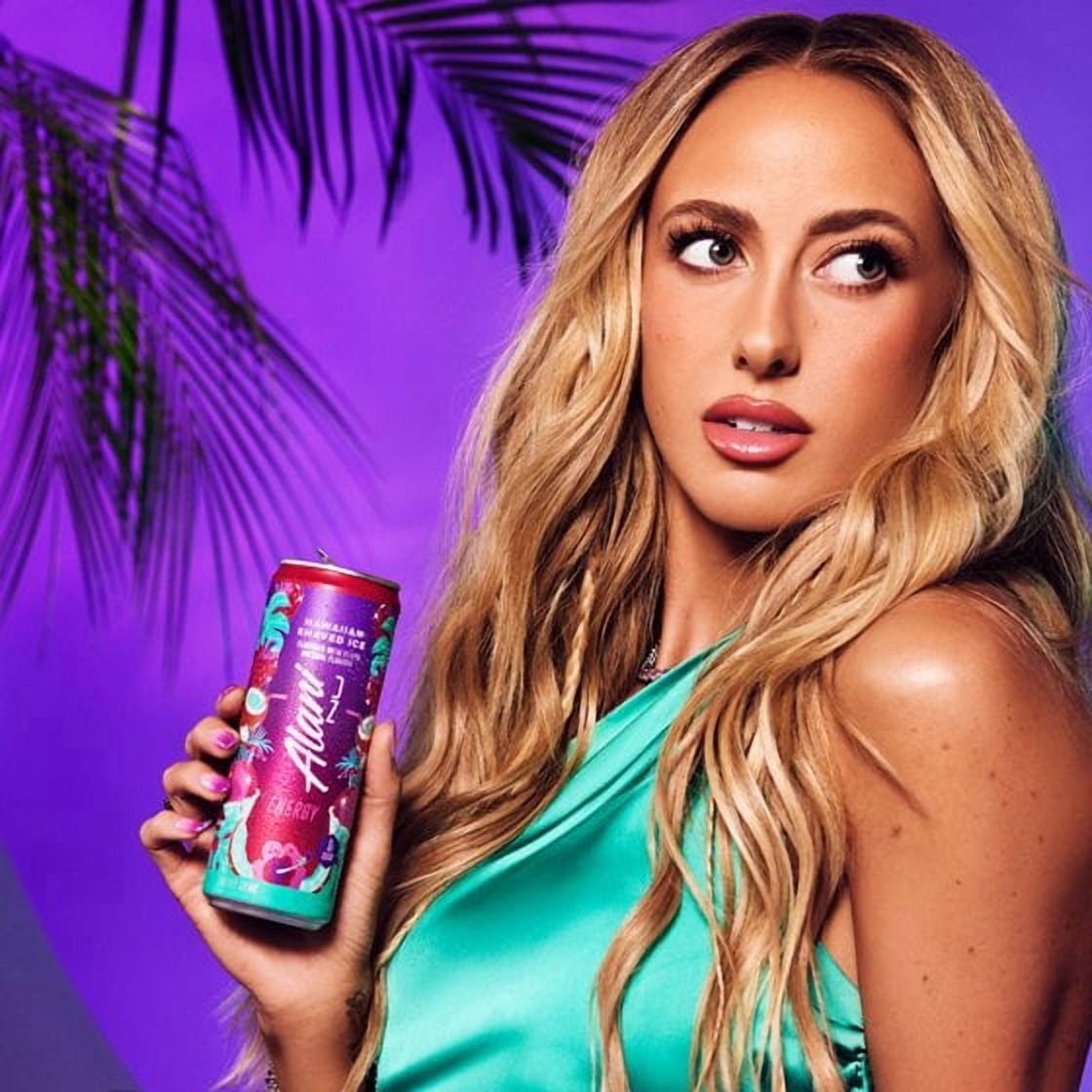 Sugar Free Energy Drink, Hawaiian Shaved Ice, 12 fl oz, 2 Pack, Cans, 200mg Caffeine