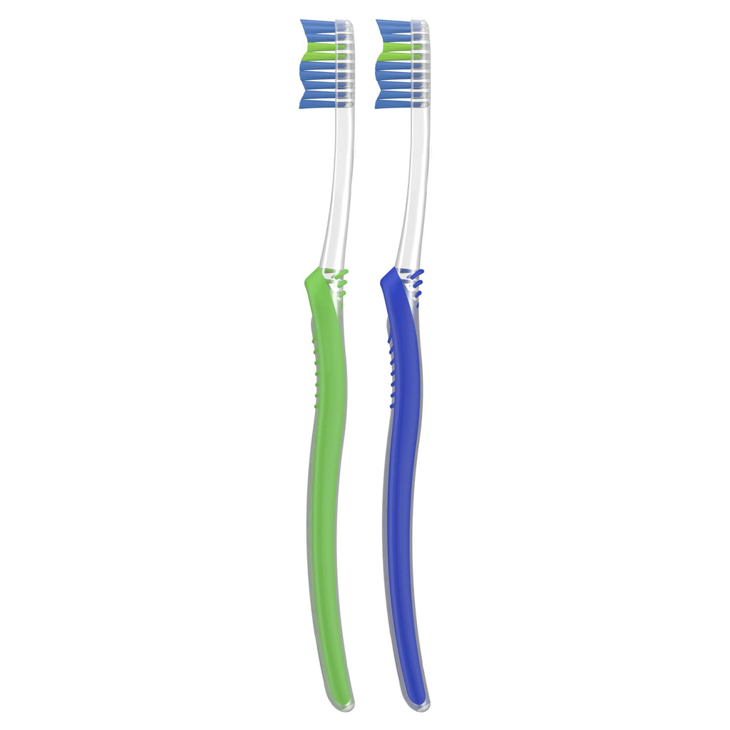 Toothbrush Advanced Clean, Color Changing Bristles, Soft, 2 Count