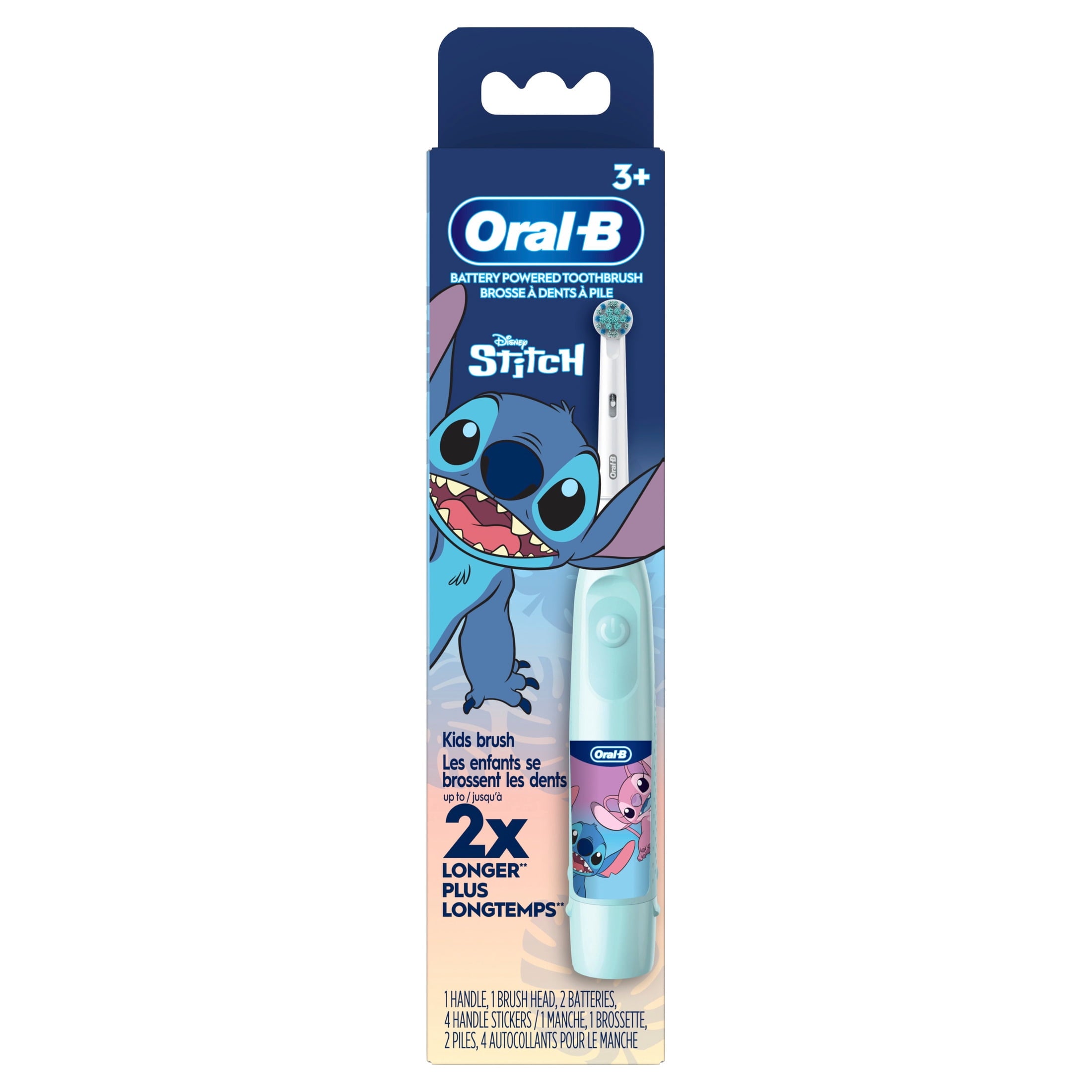 Kids Toothbrush, STITCH Electric Battery Powered Toothbrush for Ages 3+, Extra Soft Bristles