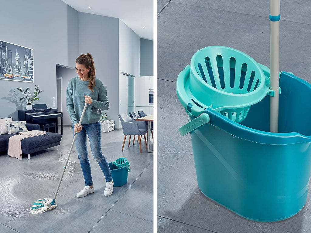 The all-in-one vacuum and mopping machine has dimensions of 45×35×120 centimeters and a capacity of 8 liters.
