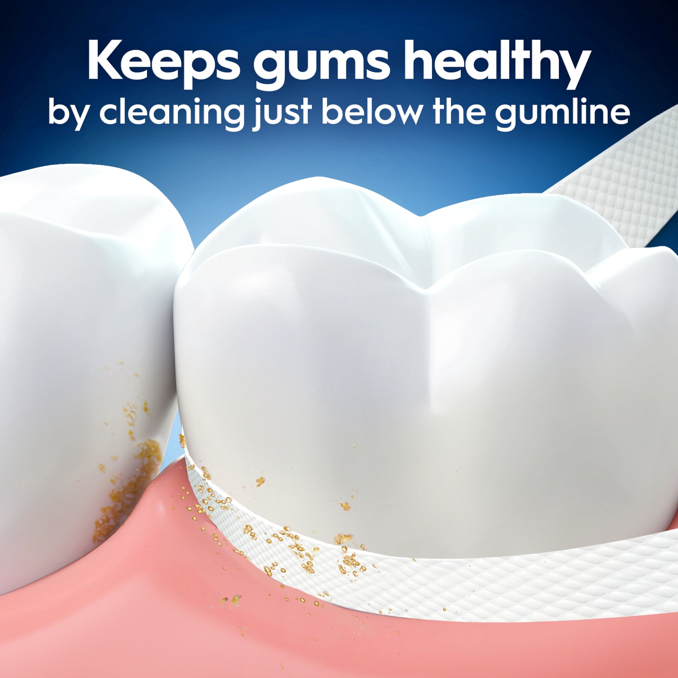 Floss, Glide Healthy Gums Unflavored Dental Floss, Smooth, Strong, Shred Resistant 50m