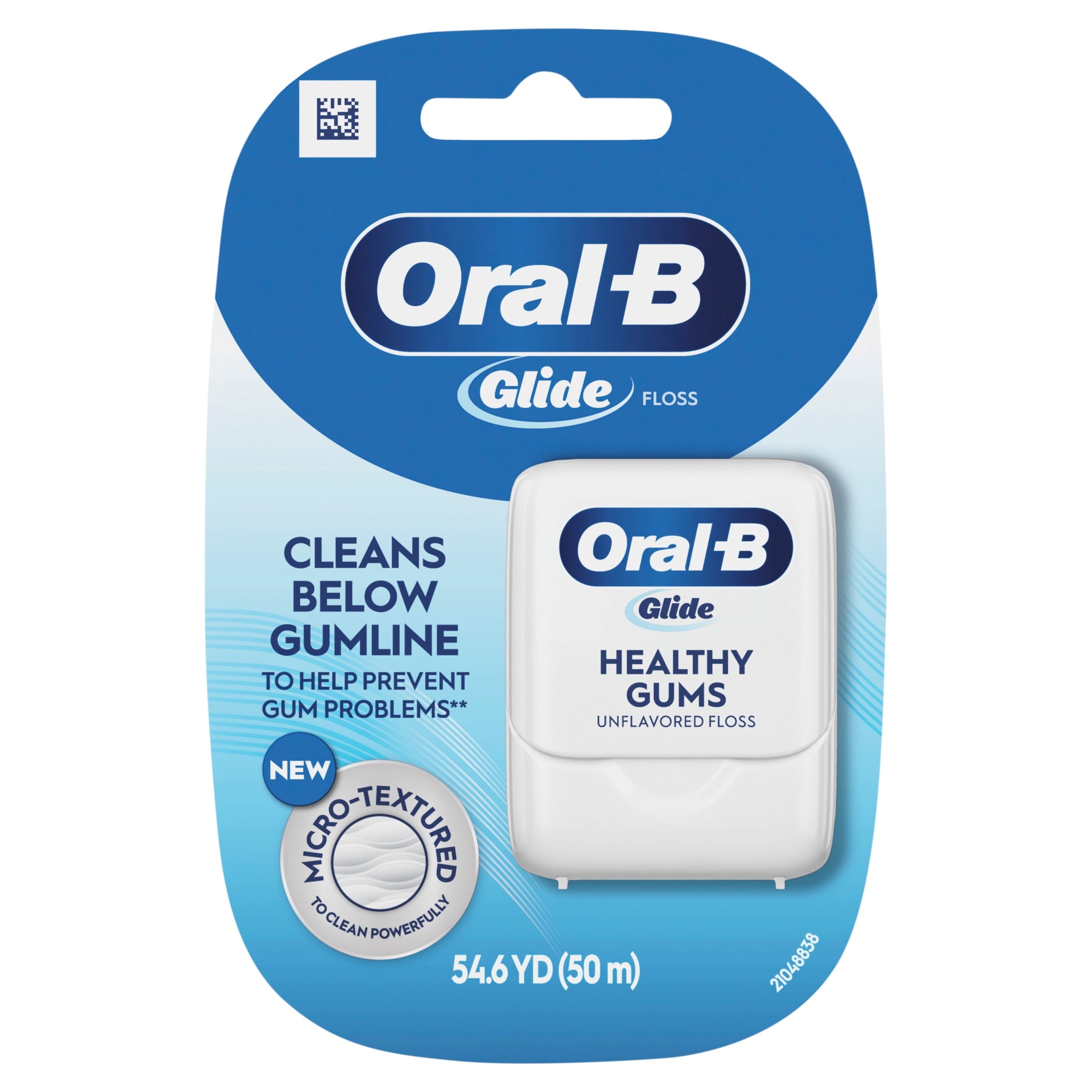 Floss, Glide Healthy Gums Unflavored Dental Floss, Smooth, Strong, Shred Resistant 50m