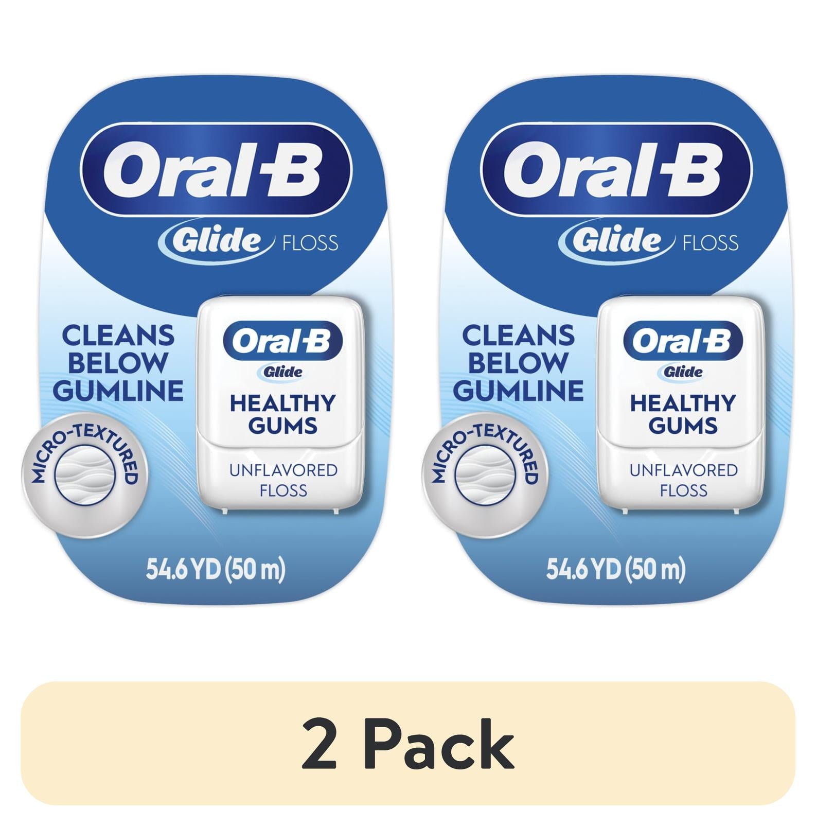 Floss, Glide Healthy Gums Unflavored Dental Floss, Smooth, Strong, Shred Resistant 50m