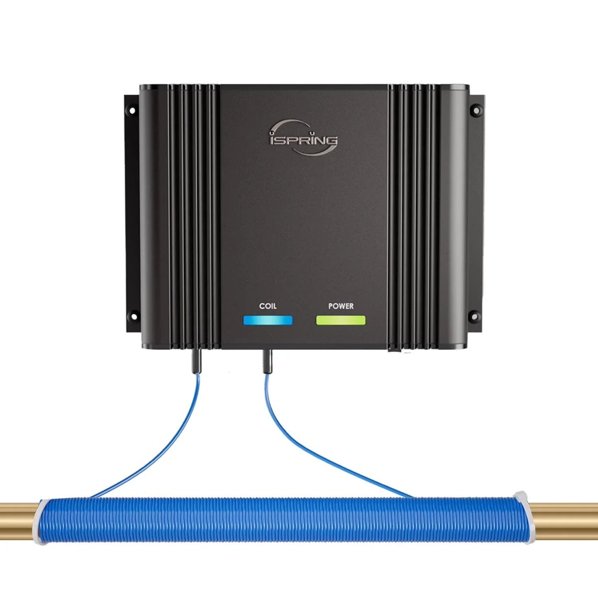 The entire house super water softener is a tenfold more powerful electronic salt-free hard water regulator. It features an alloy structure, which helps reduce the formation of scale and prevent the accumulation of deposits.