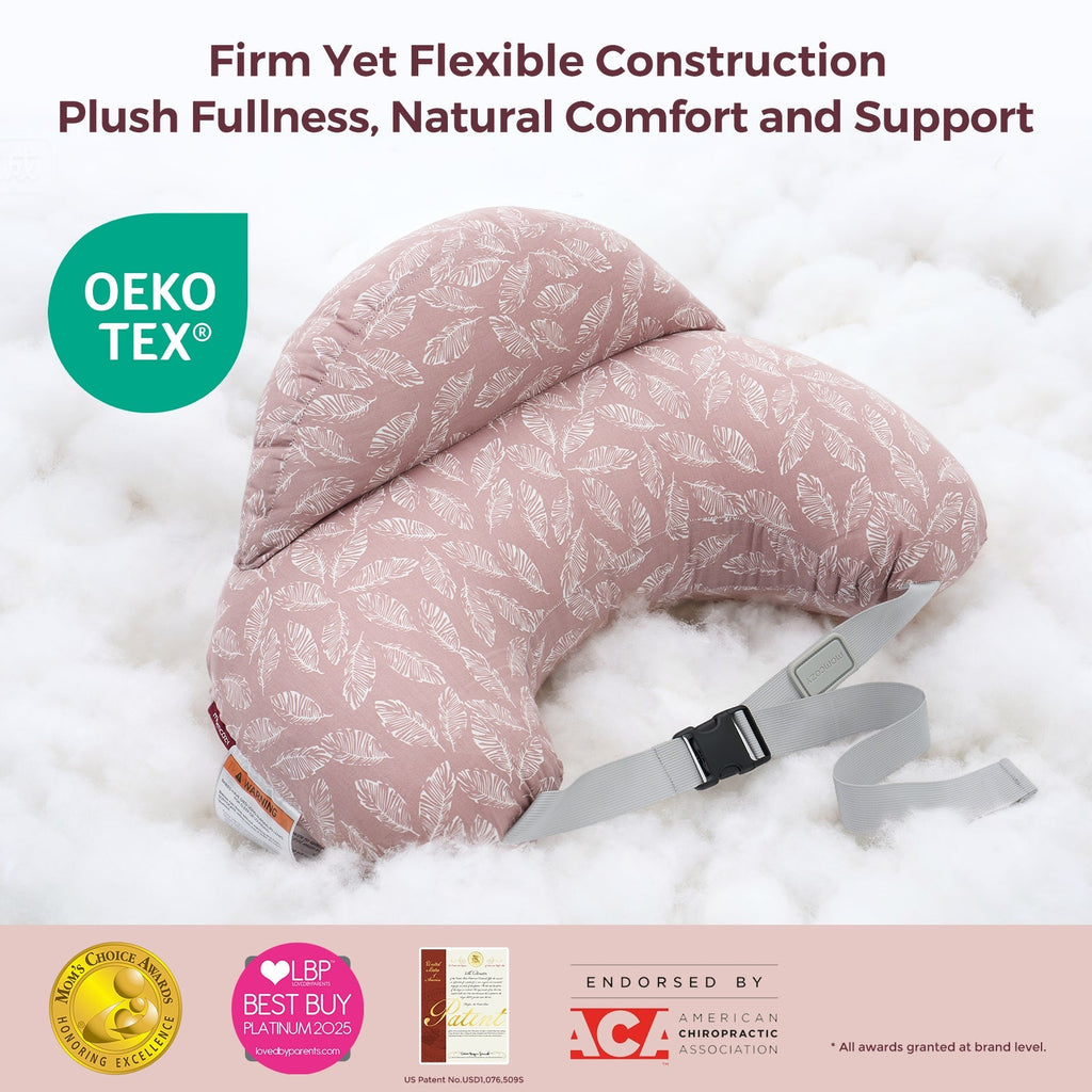 Multifunctional and Adjustable Nursing Pillow - Light Pink