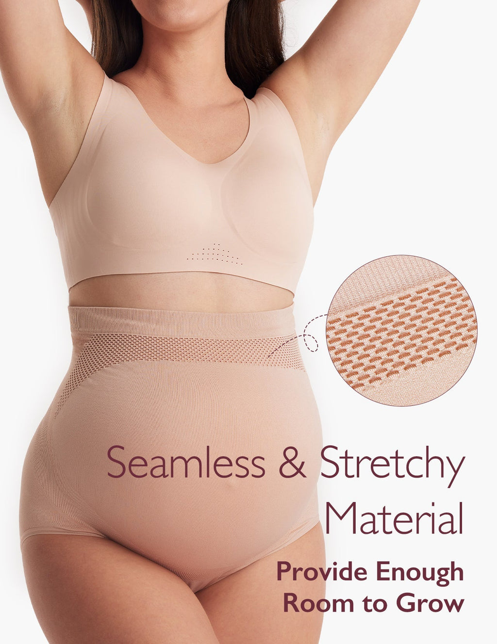 Ergonest Maternity Belly Band & High Waist Pregnancy Underwear &  Pregnancy Wedge Pillows Bundle