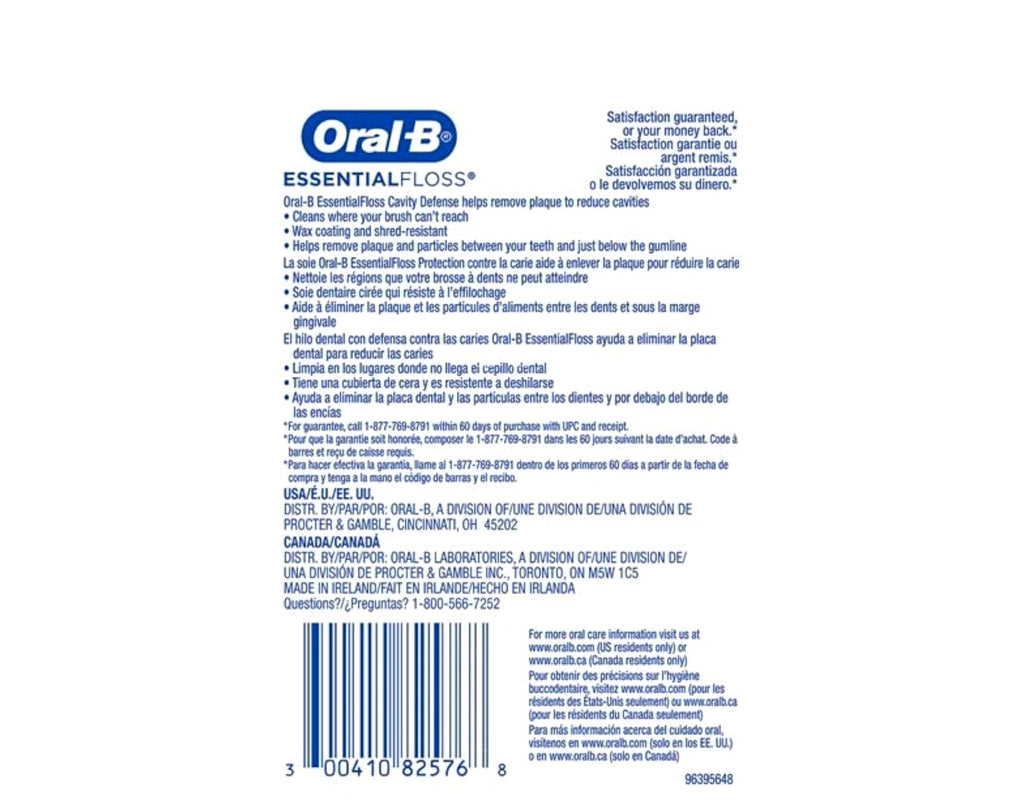 EssentialFloss Waxed 54 Yards (Pack of 6)