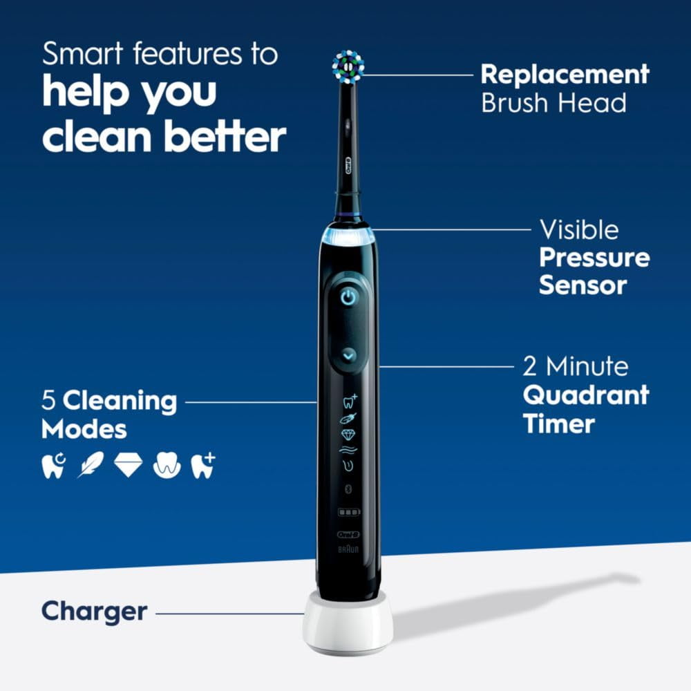 Genius X Limited, Rechargeable Electric Toothbrush - Black