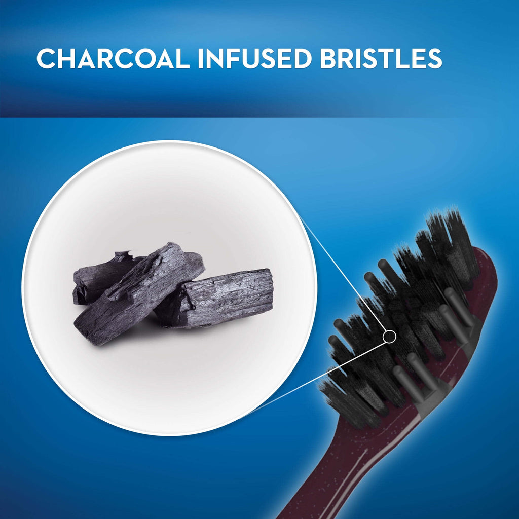 Charcoal Toothbrush, Soft, 4 Count